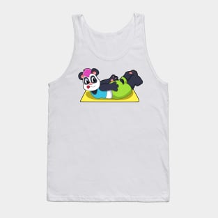 Panda at Yoga on Yoga mat Tank Top